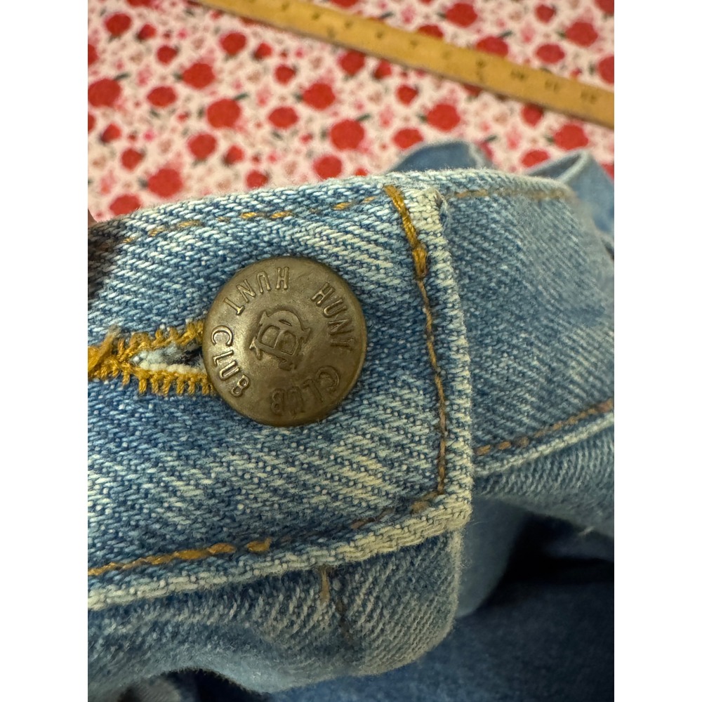 Hunt Club Vintage Denim Maxi Skirt Size 16 Blue High Waist Cotton Made in USA e3 - Picture 6 of 8